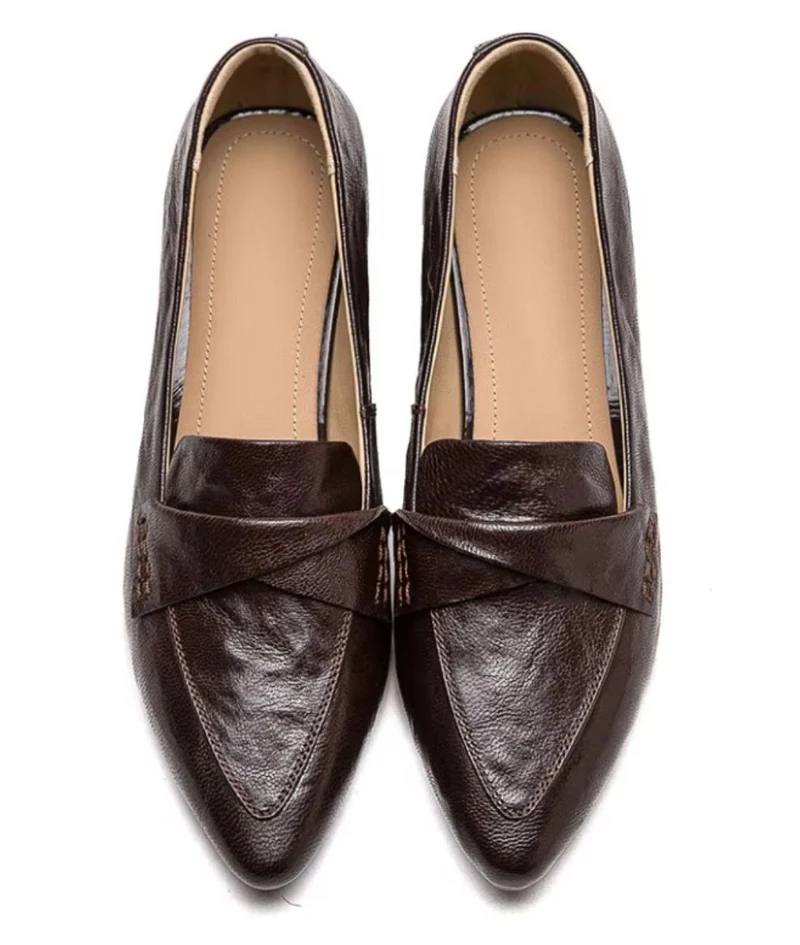 Mocassins Avec Dessus Matelassé À Talons Carrés Pour Femme