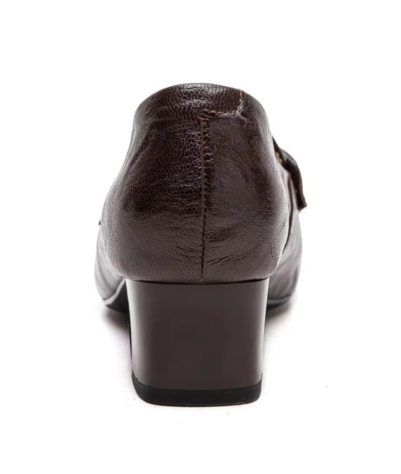 Mocassins Avec Dessus Matelassé À Talons Carrés Pour Femme