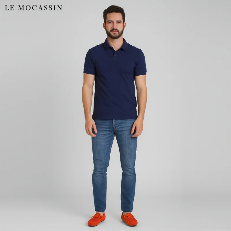 Mocassins Bateau À Enfiler Effet Daim Colorés Pour Homme