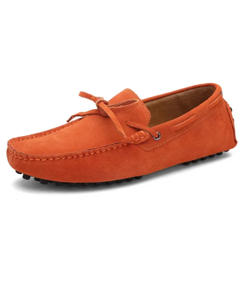 Mocassins Bateau À Enfiler Effet Daim Colorés Pour Homme