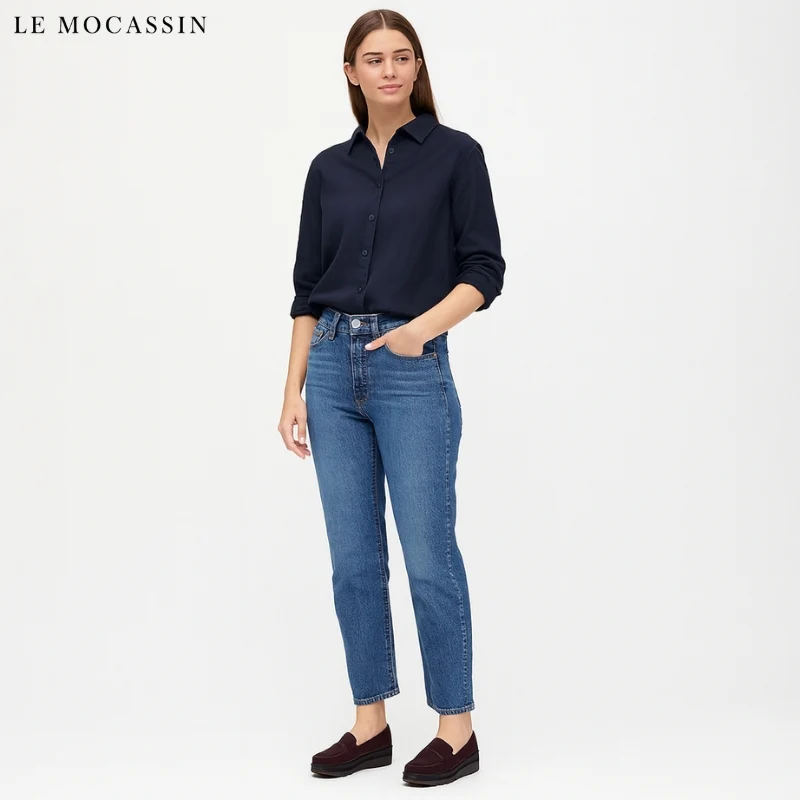 Mocassins À Talons Compensés À Franges Pour Femme