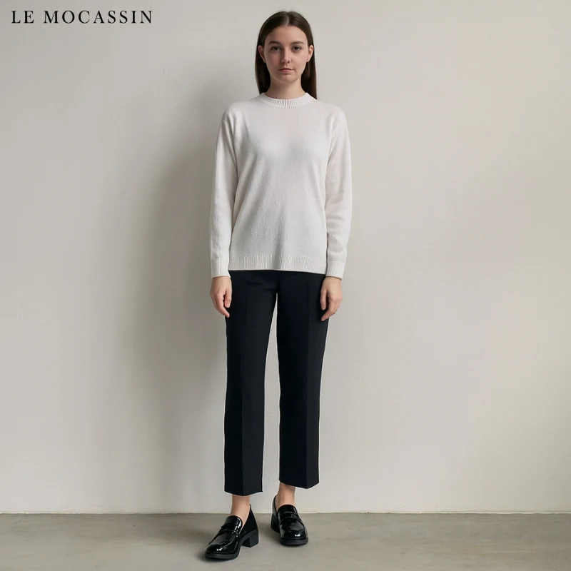 Mocassins À Talons En Cuir Verni Pour Femmes
