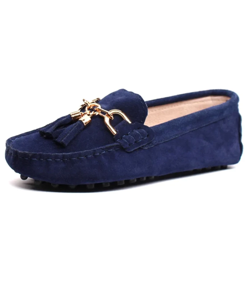 Mocassins À Semelles Souples En Daim