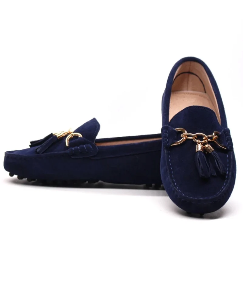 Mocassins À Semelles Souples En Daim