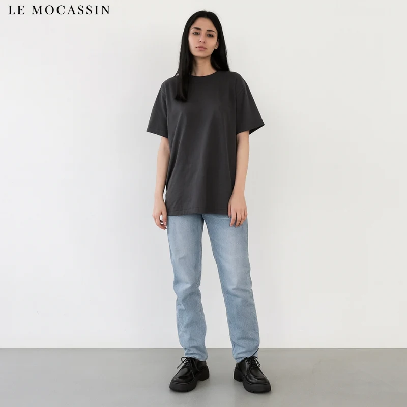 Mocassins À Plateforme En Cuir Synthétique Noir