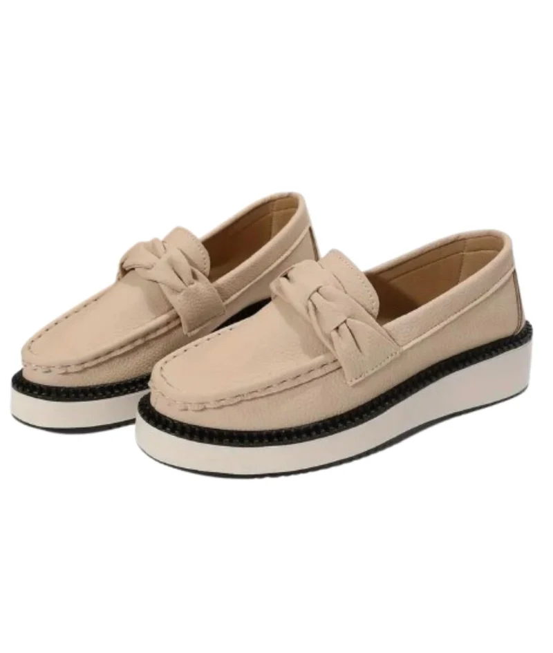 Mocassins À Plateforme Effet Cuir Suédé Pour Femme