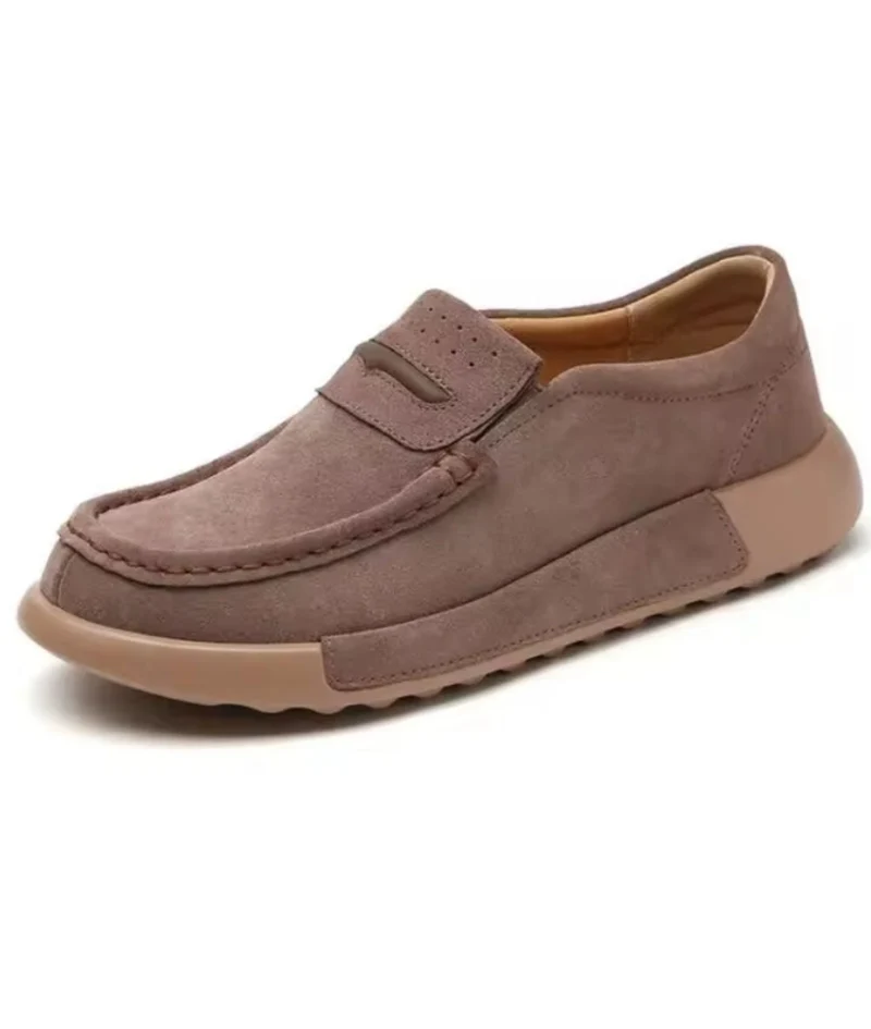 Mocassins À Plateforme Aspect Daim Pour Femme