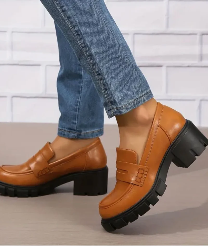 Mocassins À Plateforme Avec Sangles Pour Femme
