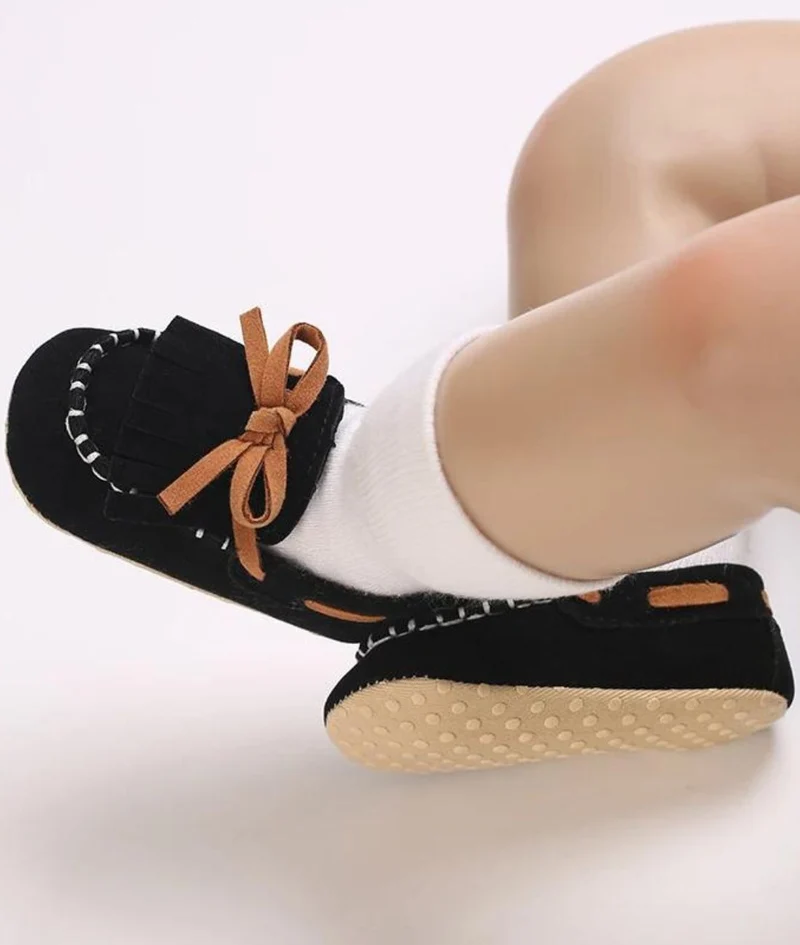 Mocassins À Lacets Avec Des Franges Pour Bébé