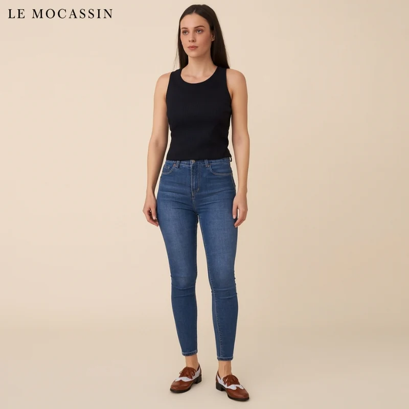 Mocassins À Glands Et À Franges En Cuir Pour Femme