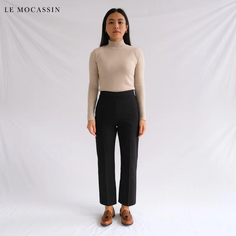Mocassins À Glands En Daim Avec Torsade En Cuir