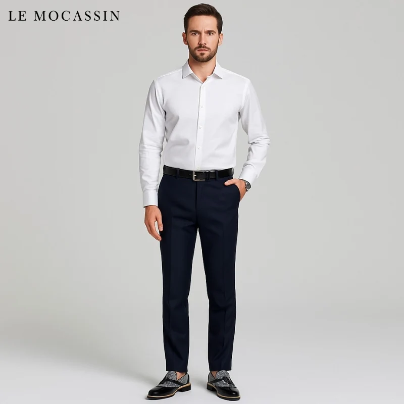 Mocassins À Glands En Cuir Motif À Chevrons
