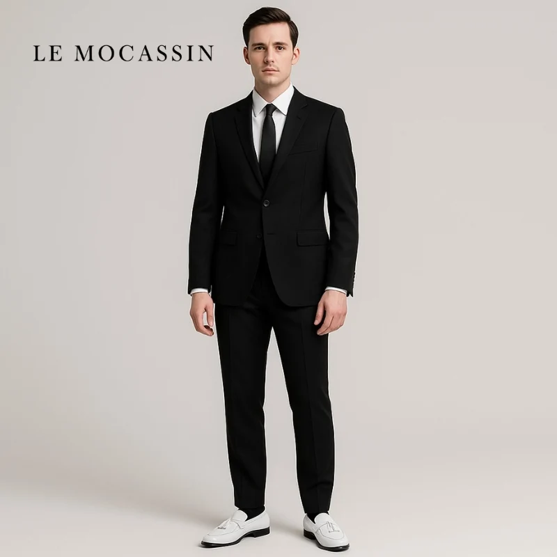 Mocassins À Gland Verni Blanc Pour Hommes
