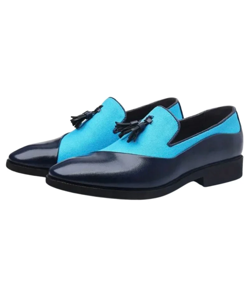 Mocassins À Gland En Daim Avec Plusieurs Couleurs Pour Hommes