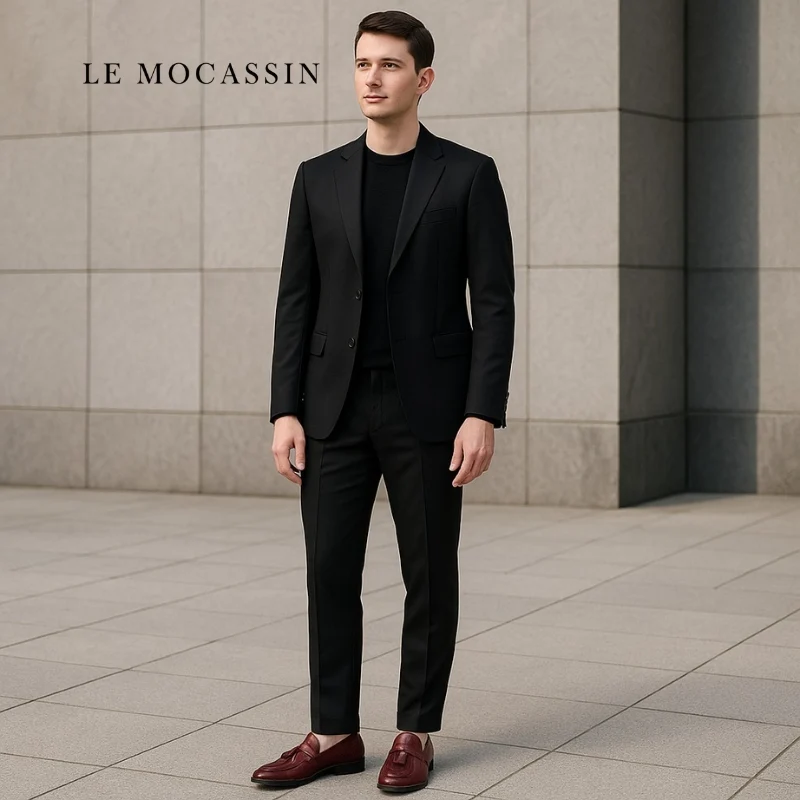 Mocassins À Gland Avec Effet Croco Pour Hommes