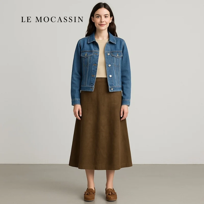 Mocassins À Franges En Daim Pour Femme