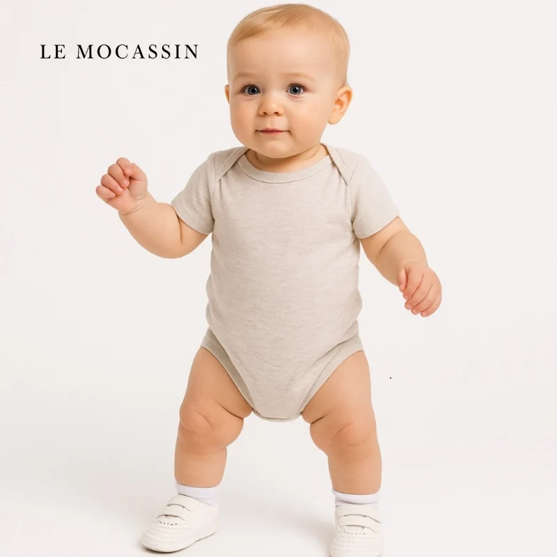 Mocassins À Fermeture Velcro Style Bateau Pour Bébé