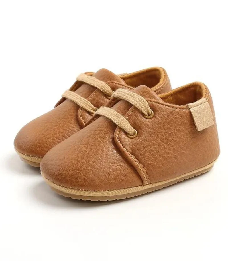 Mocassins À Lacets Et Semelle Souple Pour Bébé Garçon