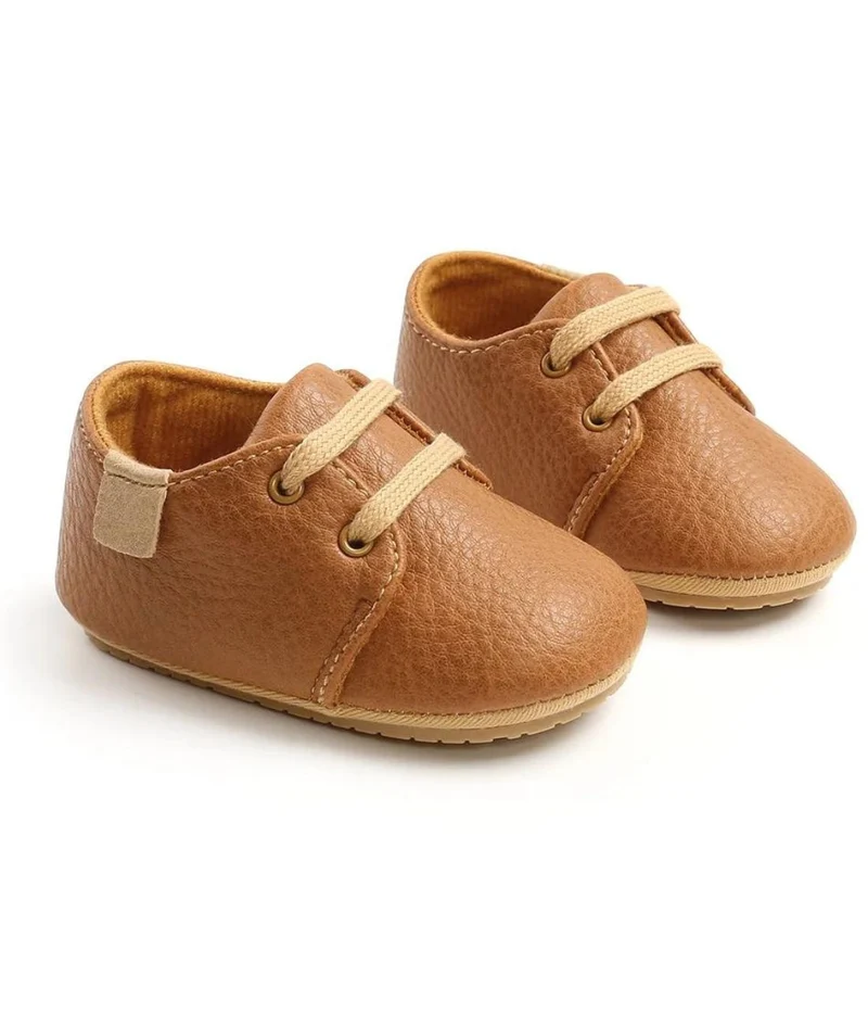 Mocassins À Lacets Et Semelle Souple Pour Bébé Garçon