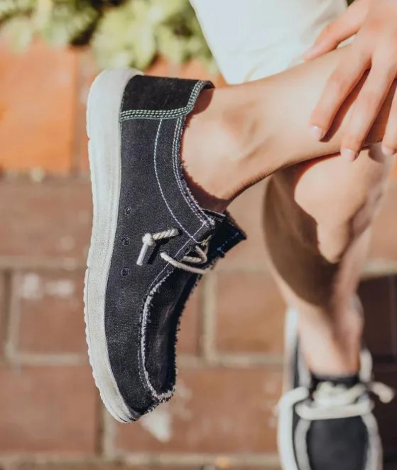 Mocassins Décontractés En Toile Jean Pour Homme