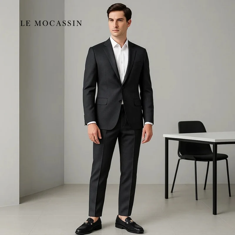 Mocassins À Bout Pointu En Cuir Verni Avec Nœud Décoratif