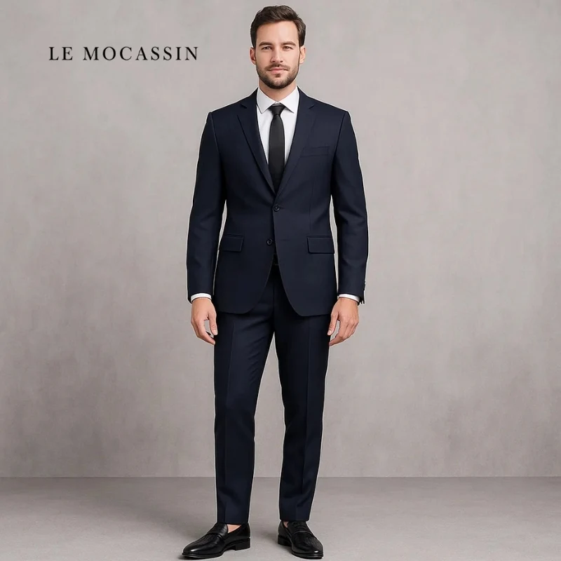 Mocassins À Bout Pointu En Cuir Véritable Pour Homme