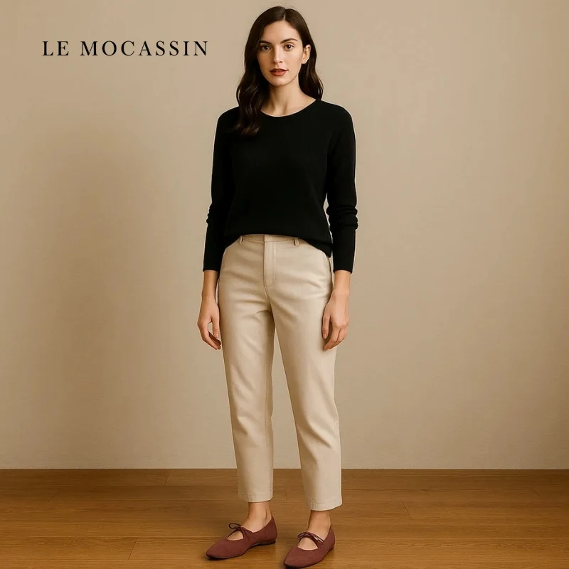 Mocassin Mary Jane Bout Carré Avec Nœud