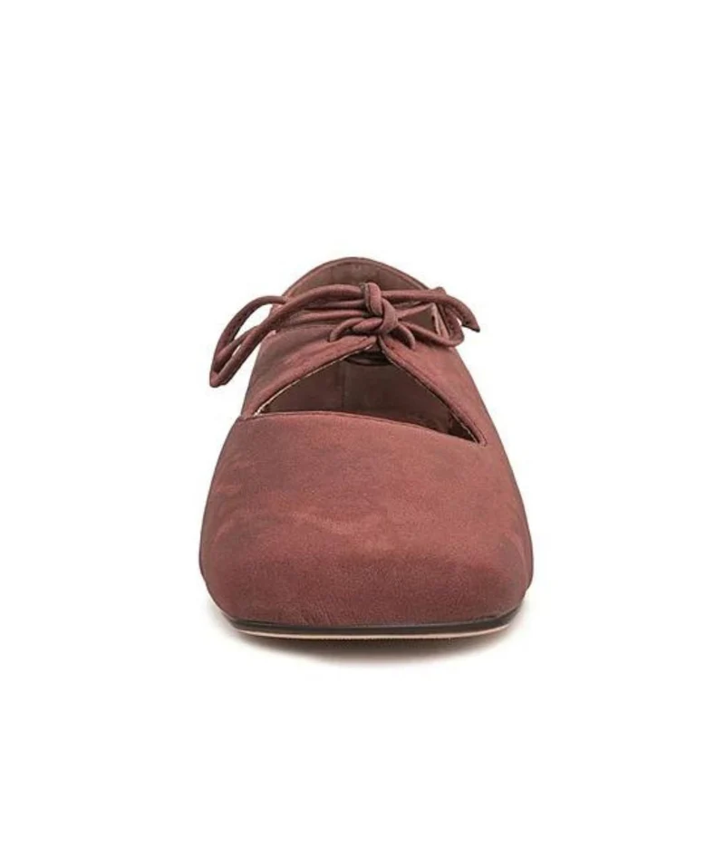 Mocassin Mary Jane Bout Carré Avec Nœud