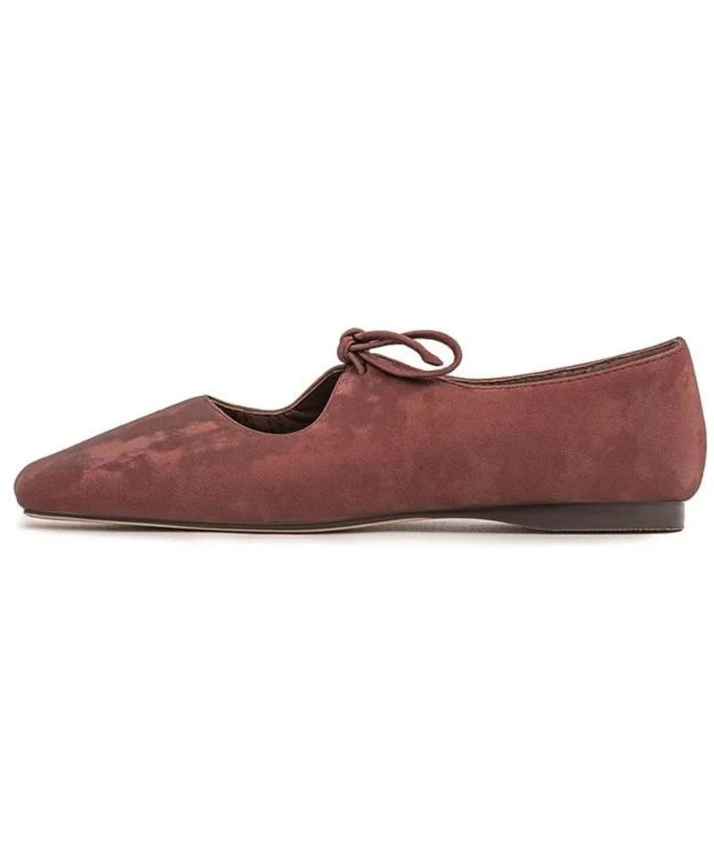 Mocassin Mary Jane Bout Carré Avec Nœud