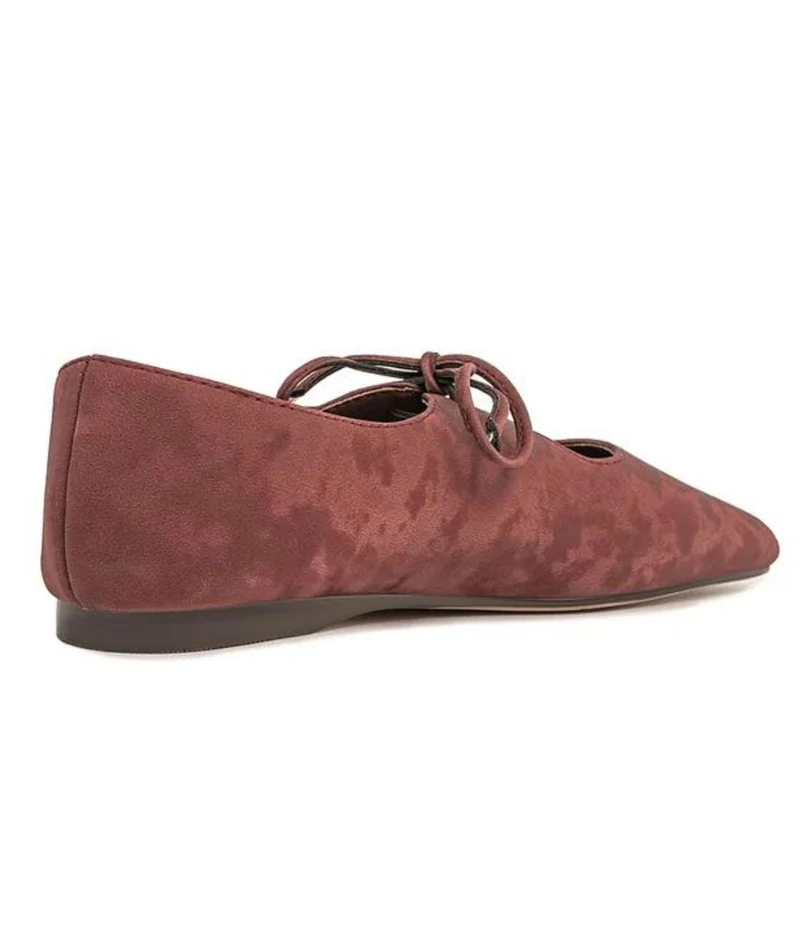 Mocassin Mary Jane Bout Carré Avec Nœud