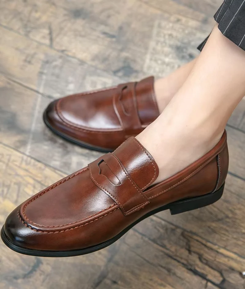 Mocassin Cuir Homme Semelle Gomme