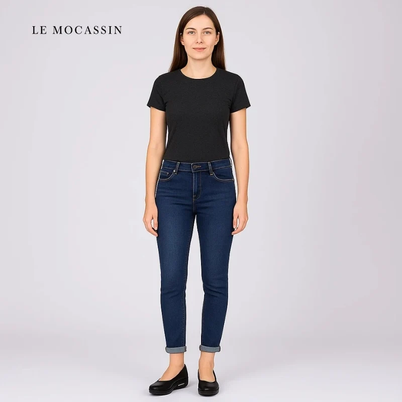 Mocassin Ballerine Vernis À Bout Rond