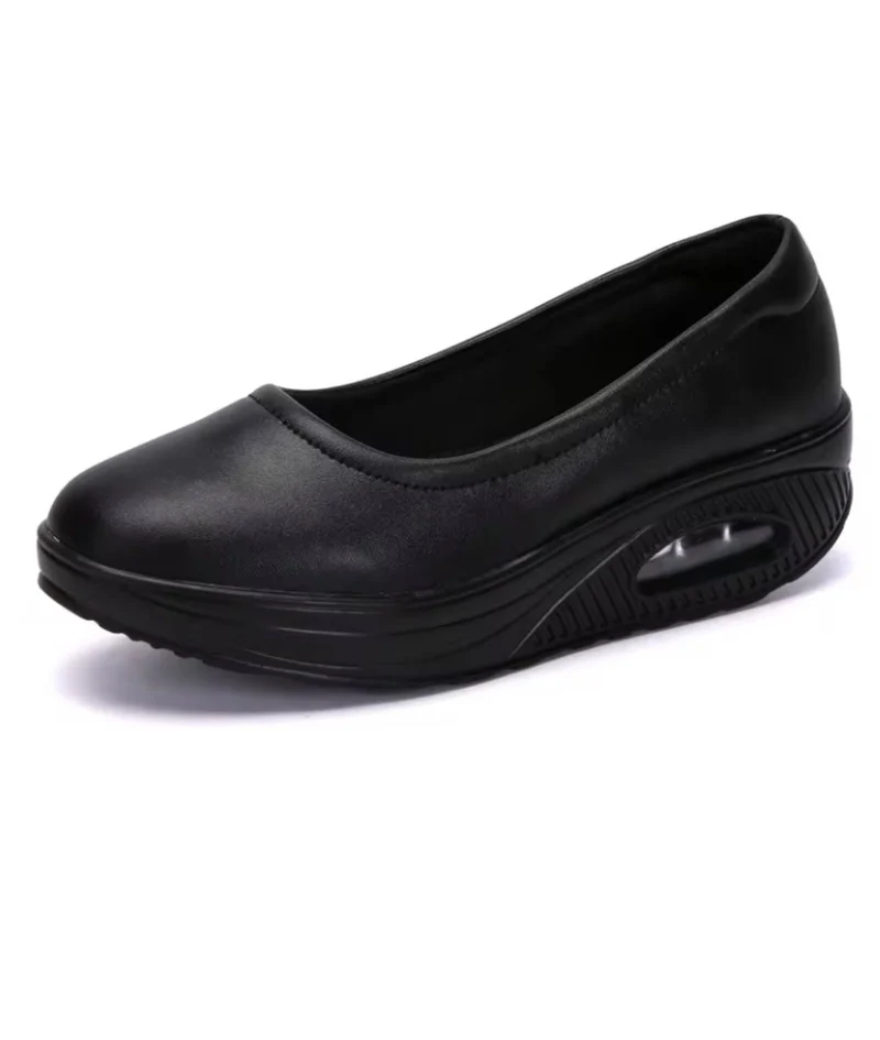 Mocassin Ballerine Vernis À Bout Rond