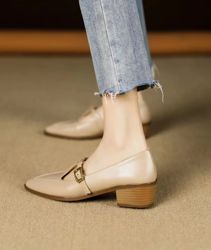 Mocassin Ballerine Décontracté À Bride