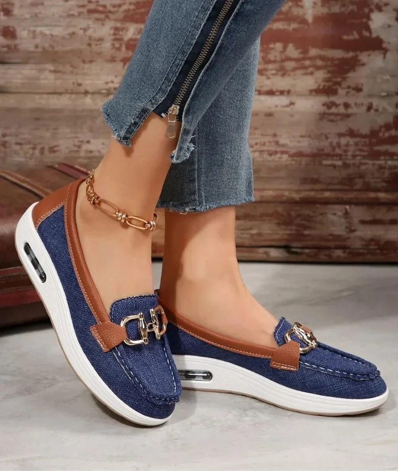 Mocassin Ballerine Avec Boucle Fine