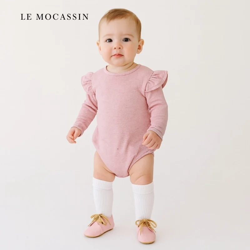 Mocassin Avec Nœud Et Semelle Souple Pour Bébé Fille