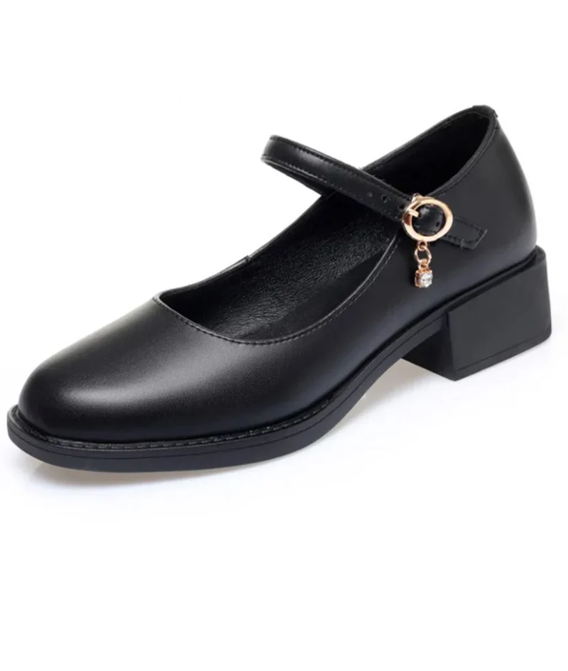 Mocassin À Talons Carrés Élégants