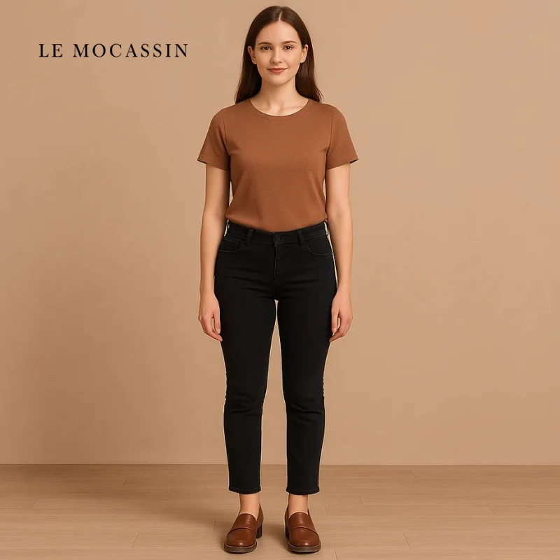 Mocassin À Talons 8cm Pour Femmes