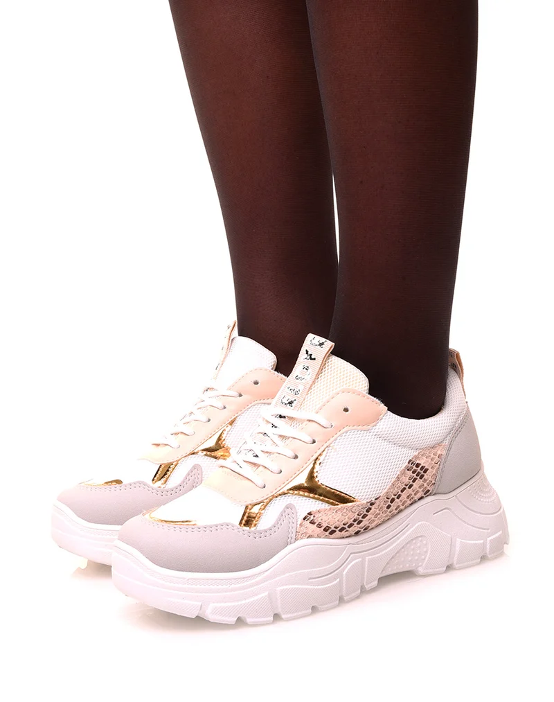Basket à semelle épaisse beige
