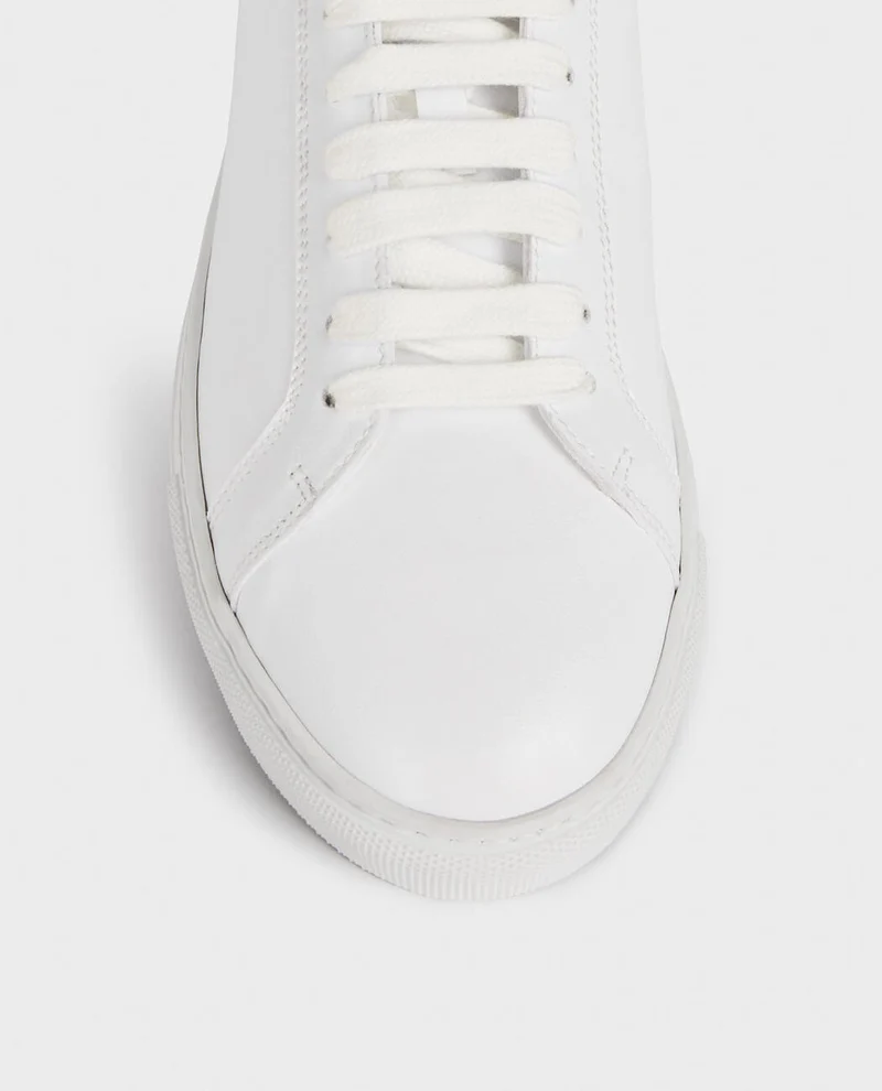 Leather Lace Up Casual Sneaker