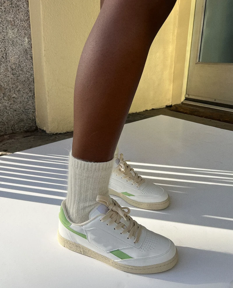 Soft color block sneakers