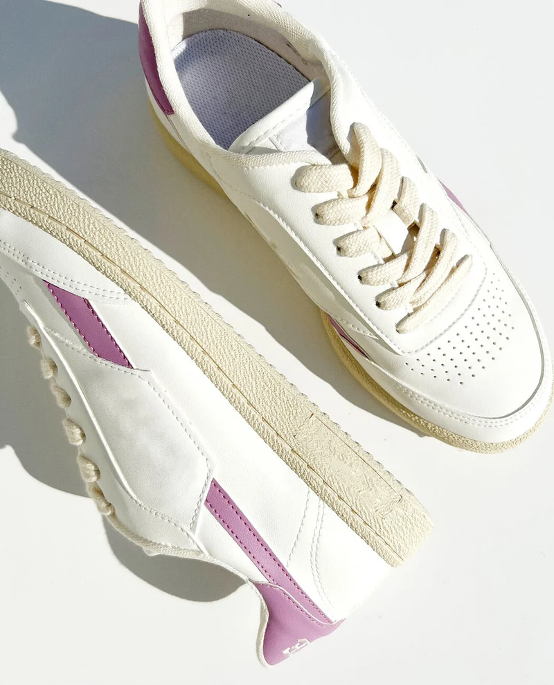 Soft color block sneakers