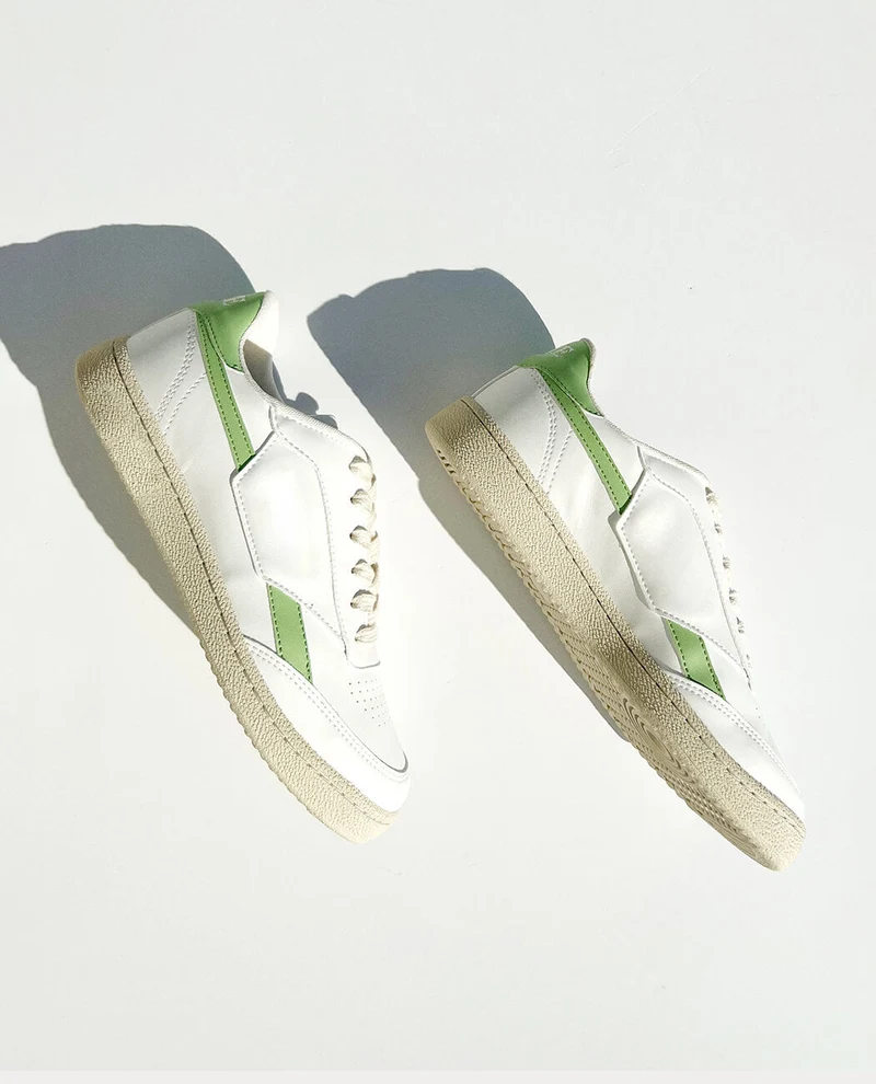 Soft color block sneakers