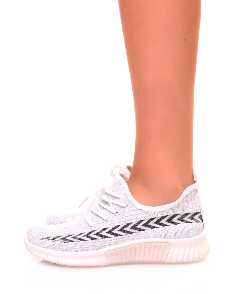Baskets blanches respirantes et souples