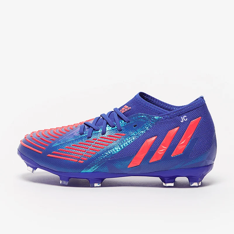 adidas Enfant Predator Edge.1 FG - Bleu Hi/Turbo/Bleu Hi