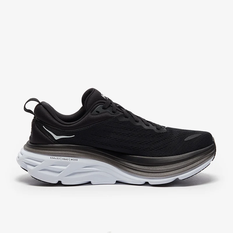 Hoka Femme Bondi 8 - Noir/Blanc