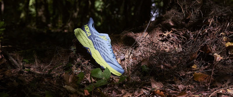 Hoka Speedgoat 5 - Bleu Pierre/Citron Foncé