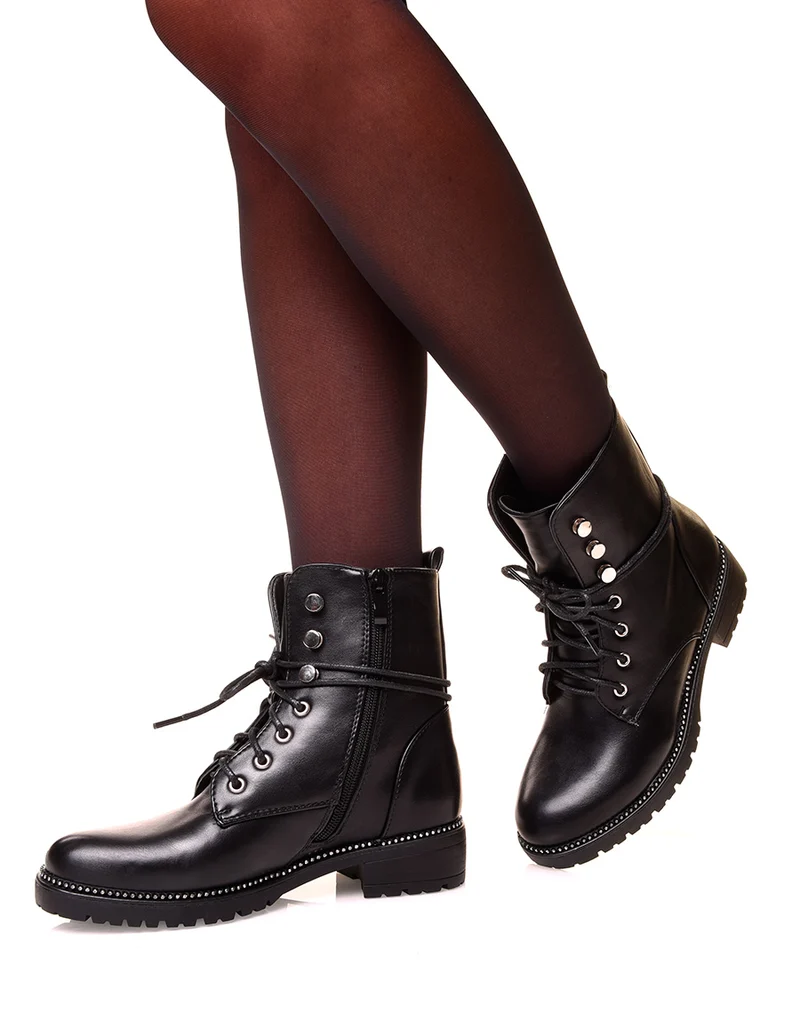 Bottines montantes noires