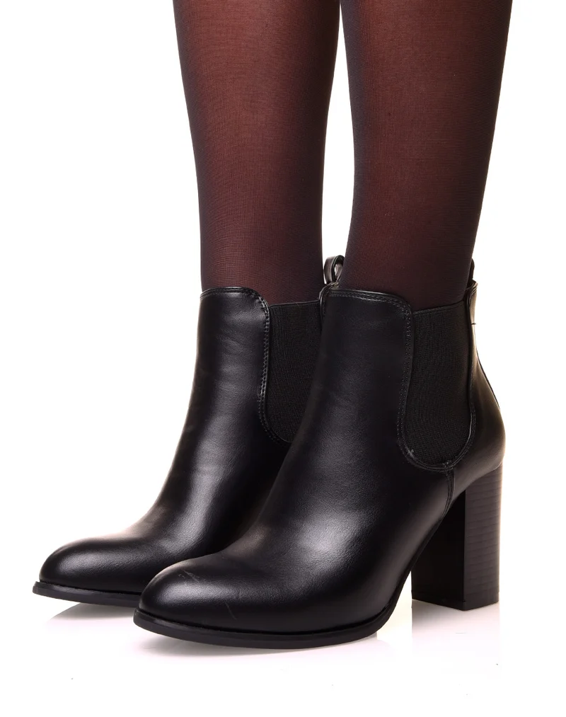 Chelsea Boots noires à talon