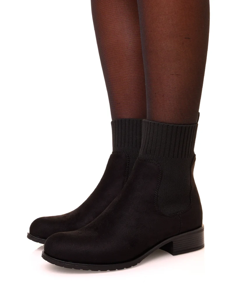 Bottines noires montantes